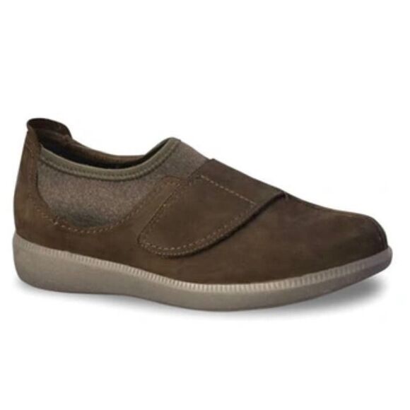 Munro Janis Slip On Sneaker Size 10 Brown Leather Cushioned - Picture 1 of 8
